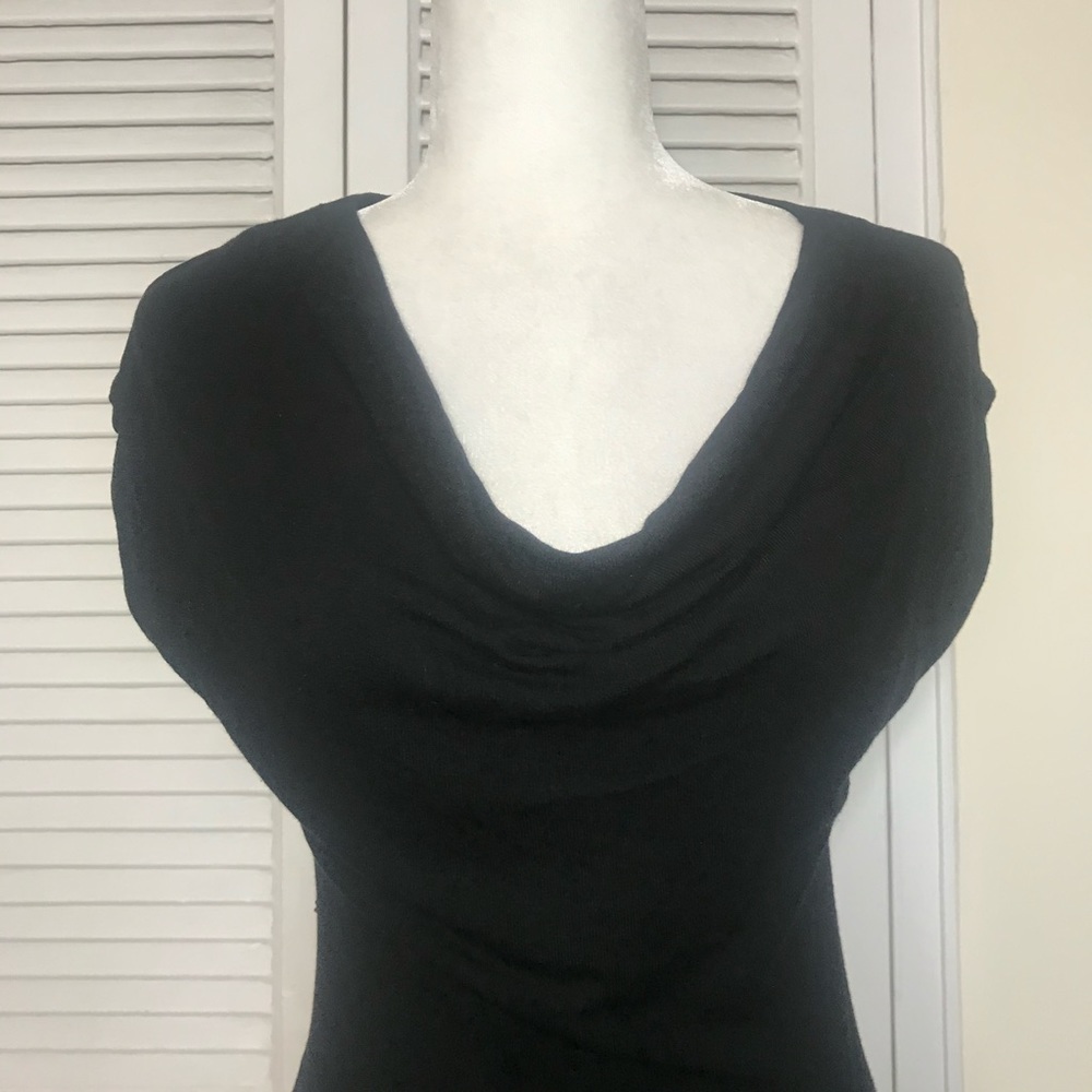 H&M Black Cowl Neck Sweater Dress -Size Small - Picture 2 of 3